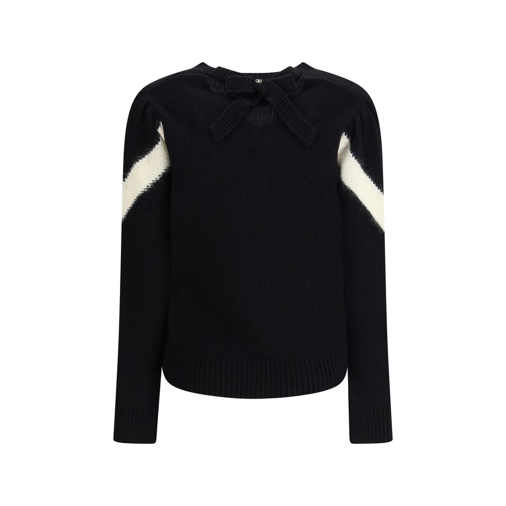 Valentino Garavani - Black Fleece Wool Sweatshirt