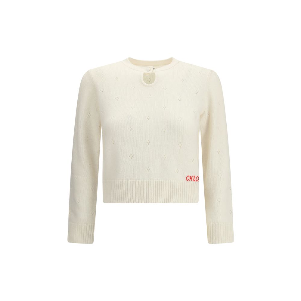 Chloé - Cream Wool Sweatshirt