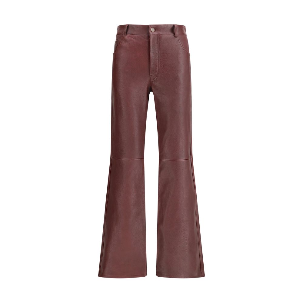 Chloé - Bordeaux Leather Pants