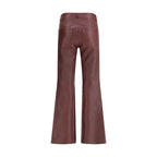 Chloé - Bordeaux Leather Pants