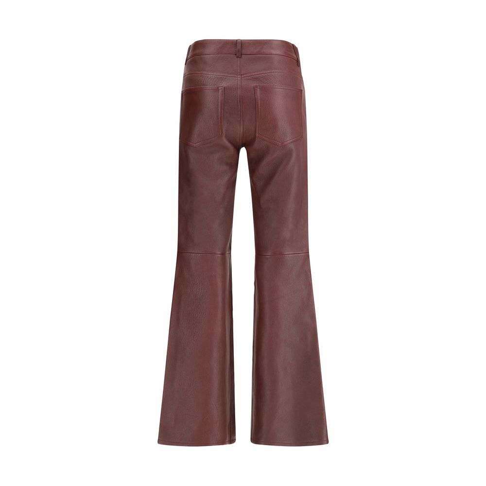 Chloé - Bordeaux Leather Pants