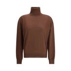 Saint Laurent - Brown Cashmere Turtleneck