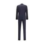 Prada - Blue Fleece Wool Two-Piece Suit
