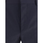 Prada - Blue Fleece Wool Two-Piece Suit