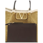 Valentino Garavani – Suede & Sheepskin Medium Tote Bag