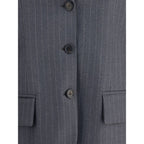 Miu Miu - Gray Fleece Wool Blazer