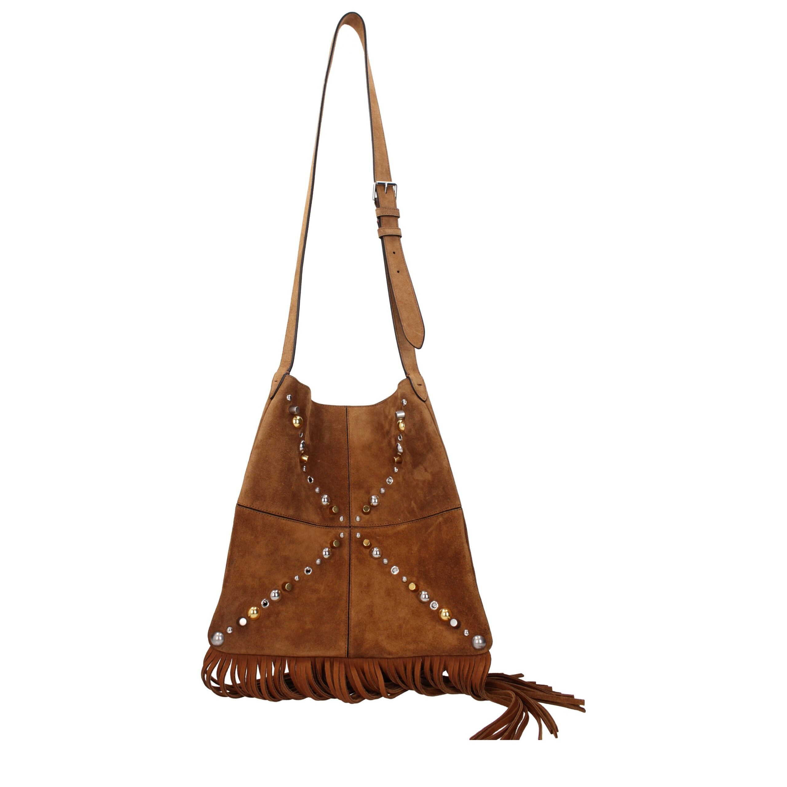 Valentino Garavani – Brown Suede Crossbody Bag