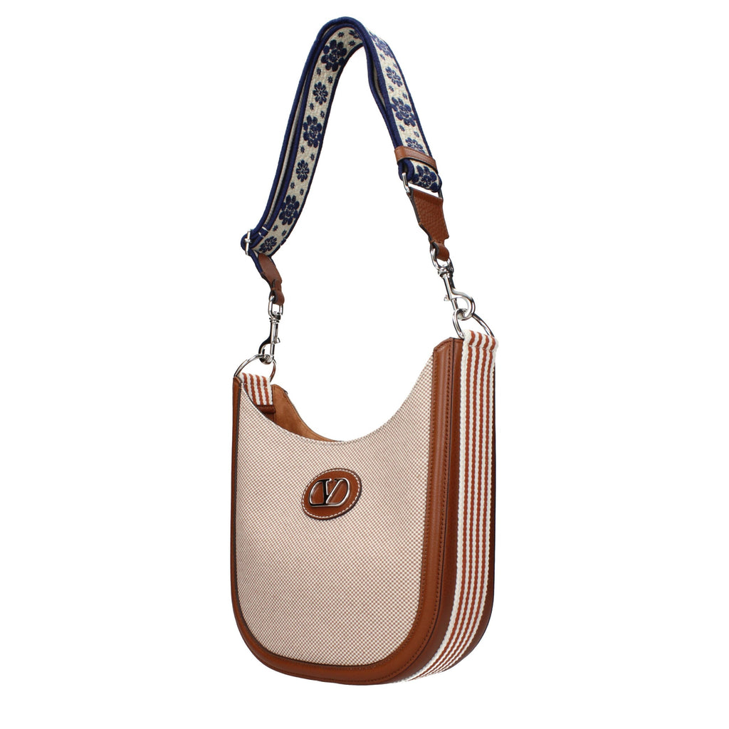Valentino Garavani – Beige Fabric Crossbody Bag