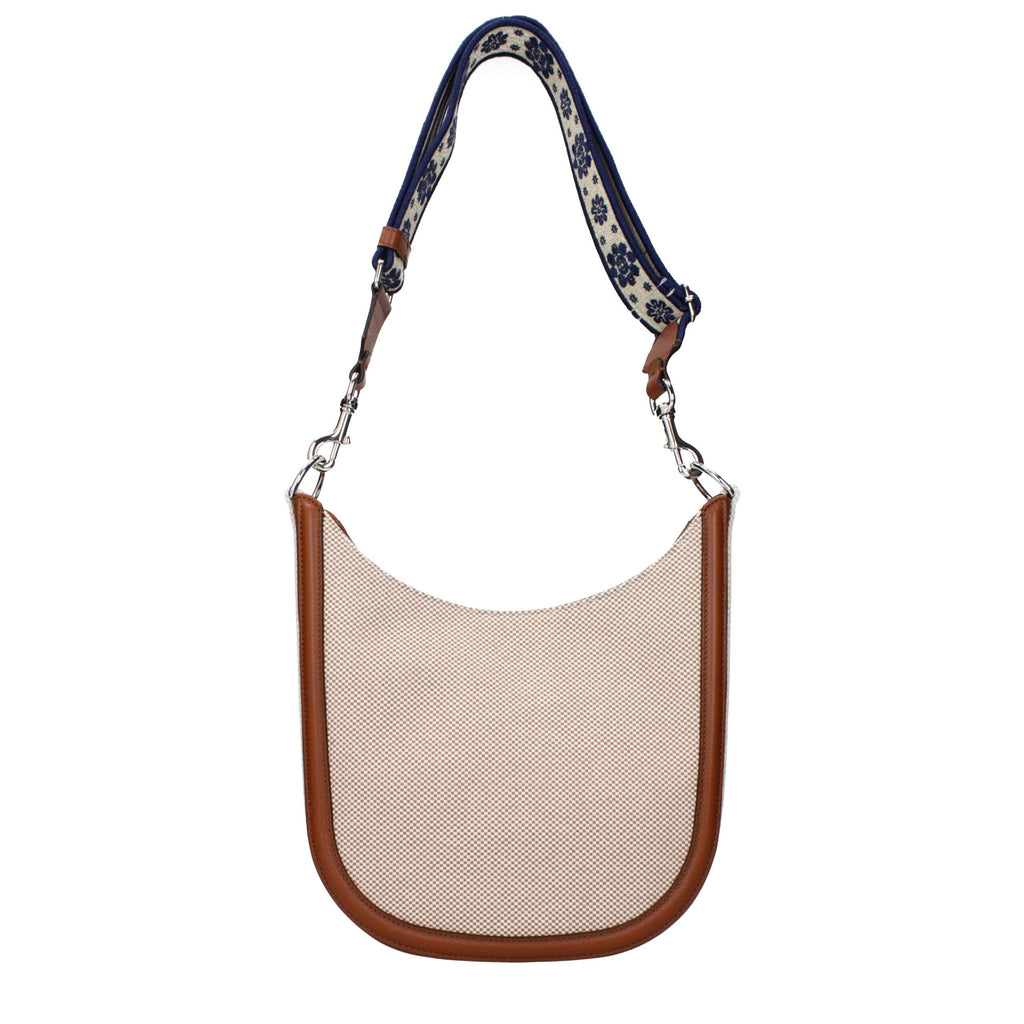 Valentino Garavani – Beige Fabric Crossbody Bag