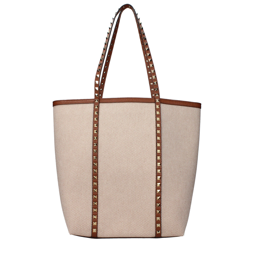 Valentino Garavani – Beige Fabric Shoulder Bag