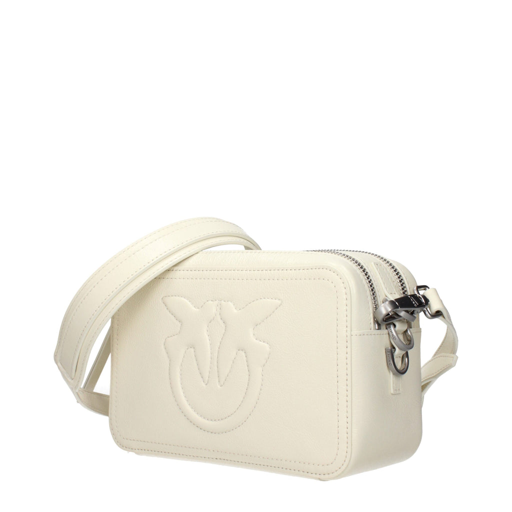 PINKO – White Leather Crossbody Bag