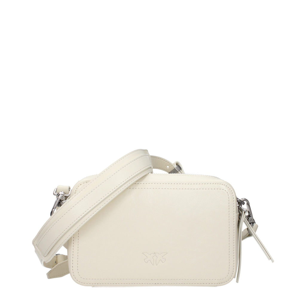 PINKO – White Leather Crossbody Bag