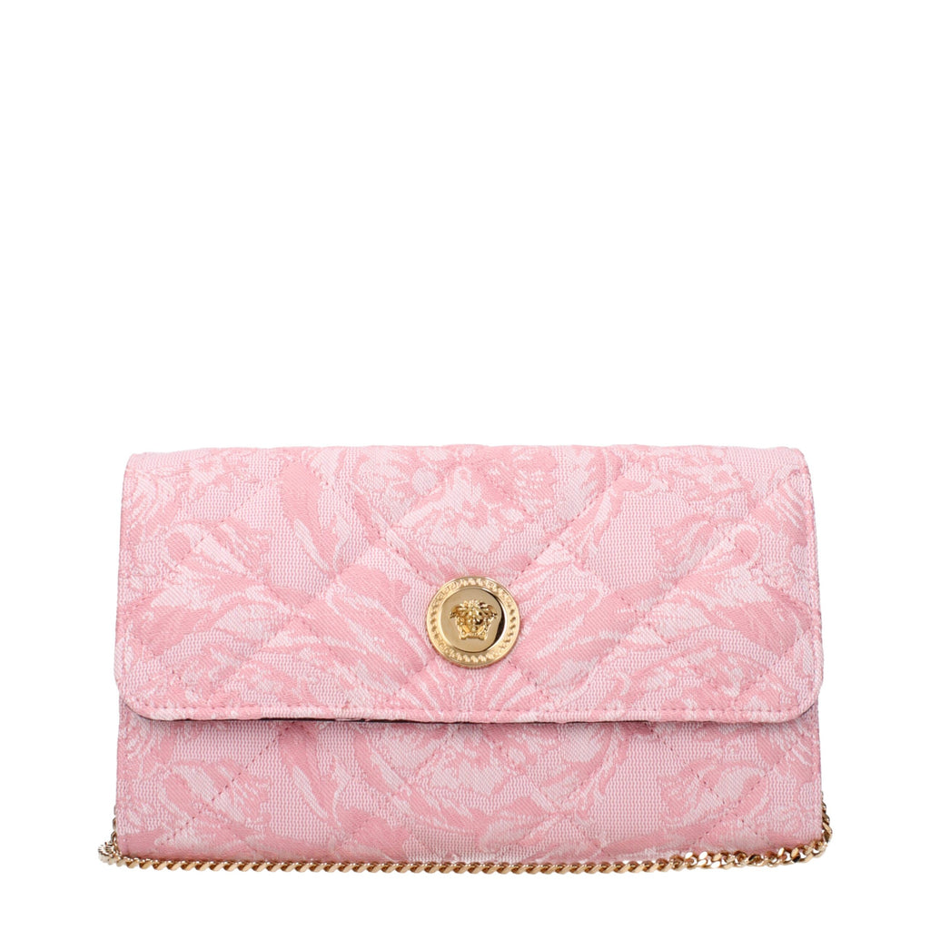 Versace – Pink Fabric Clutch Bag