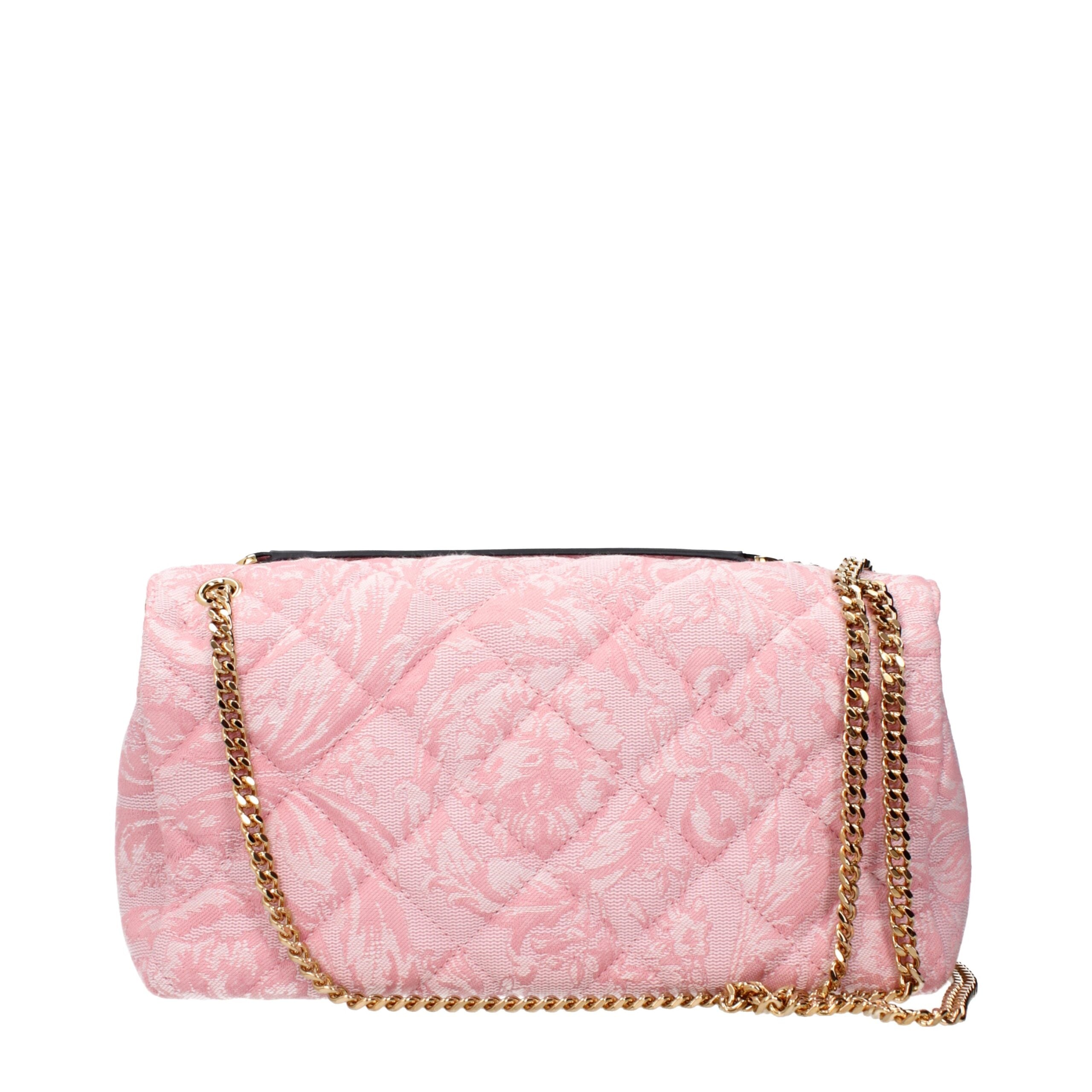 Versace – Pink Fabric Shoulder Bag
