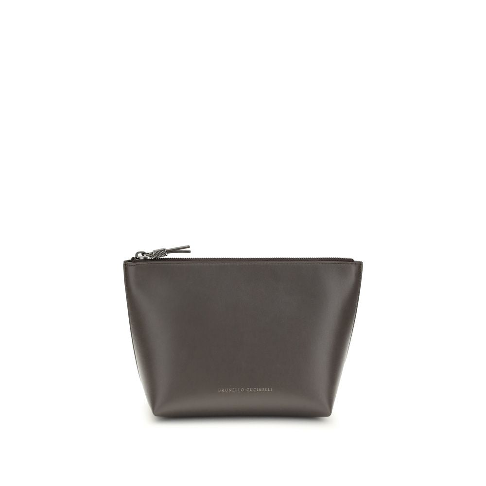 Brunello Cucinelli - Brown Calf Leather Bos Taurus Accessories