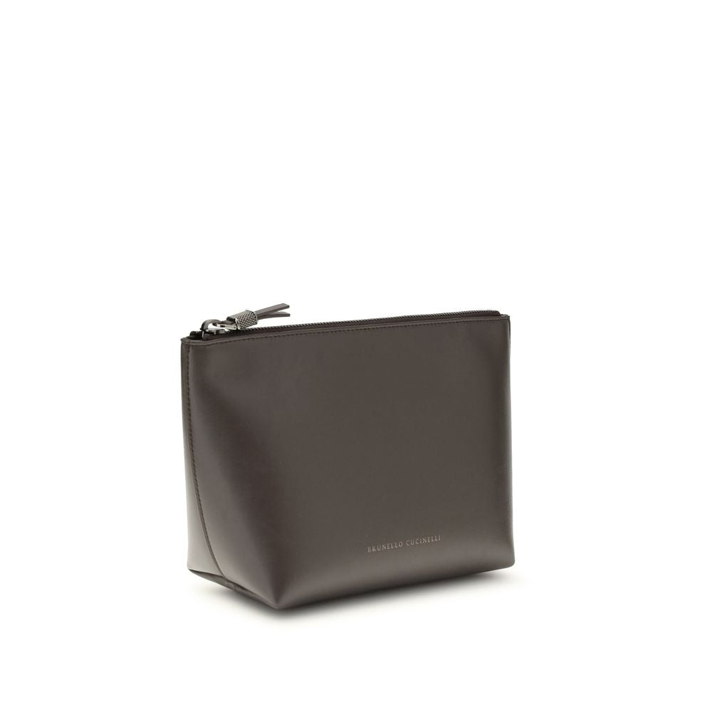 Brunello Cucinelli - Brown Calf Leather Bos Taurus Accessories