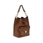 Coccinelle - Brown Calf Leather Bos Taurus Backet Bag