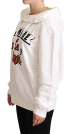 Dolce & Gabbana - White L'Amore Hooded Pullover Sweater
