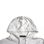 Dolce & Gabbana - White Cotton Hooded Pullover Sweatshirt Men