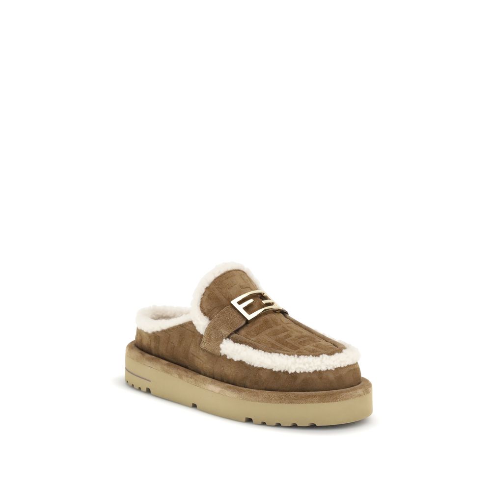 Fendi - The Après Chic sheepskin Mules
