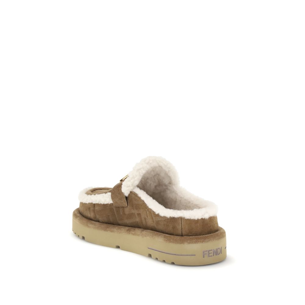 Fendi - The Après Chic sheepskin Mules