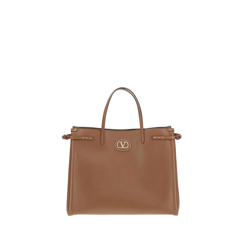 Valentino Garavani - Brown Calf Leather Bos Taurus Shoulder Bag