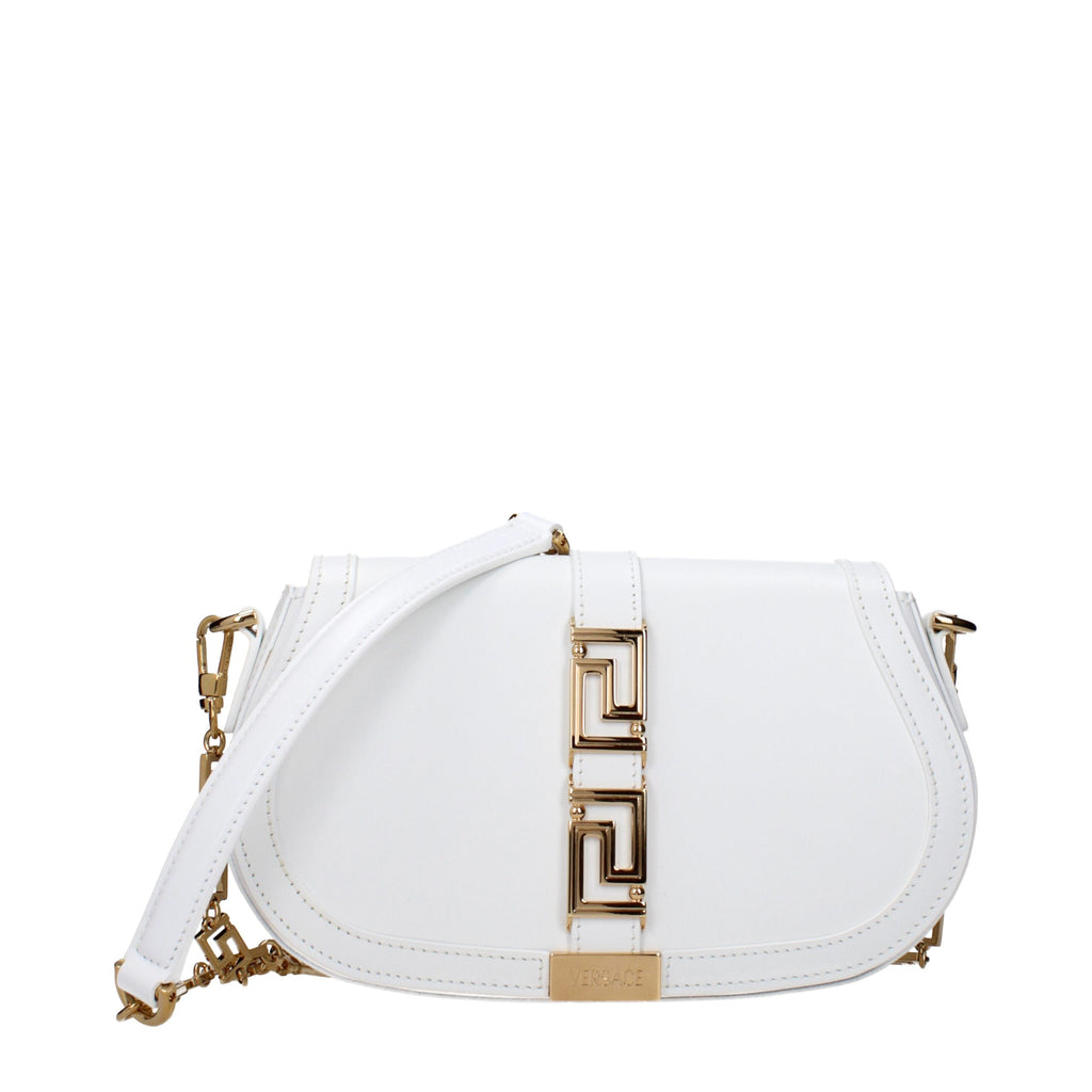 Versace – White Leather Crossbody Bag