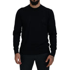 Dolce & Gabbana - Black Virgin Wool Sweatshirt
