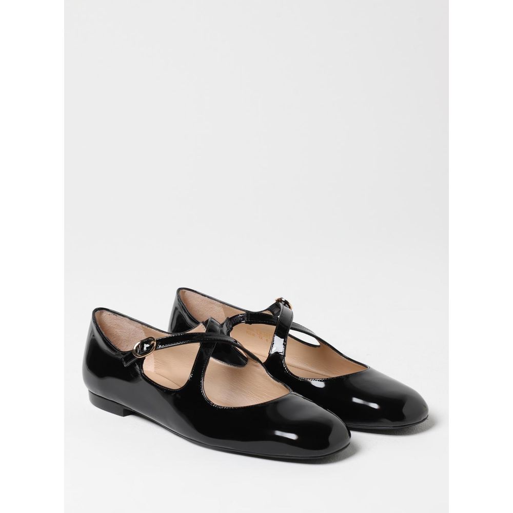 Stuart Weitzman - Black Patent Leather Ballet Flats