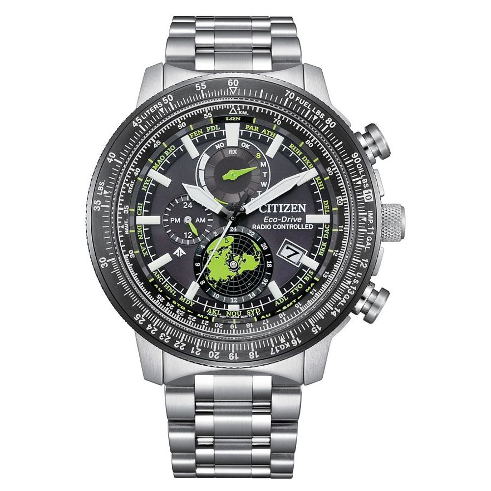 Citizen – Gray Stainless Steel Solar Sport Watch