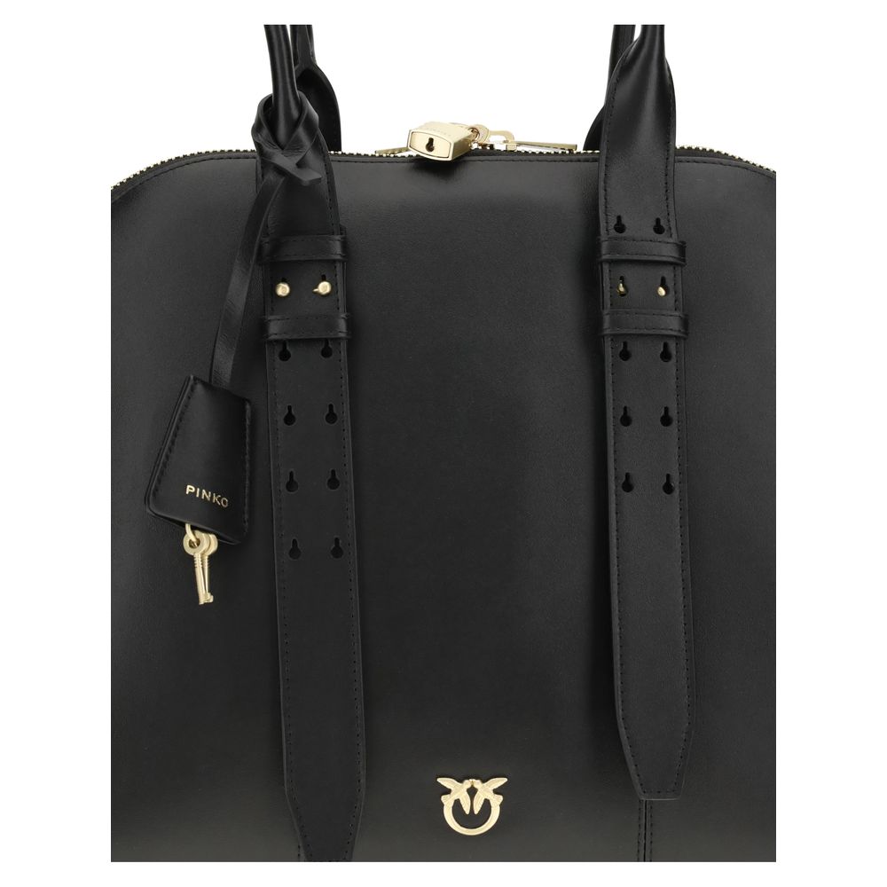 PINKO - The Escape Bag maxi leather bowling Bag