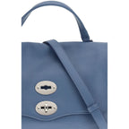 Zanellato - Blue Calf Leather Bos Taurus Shoulder Bag