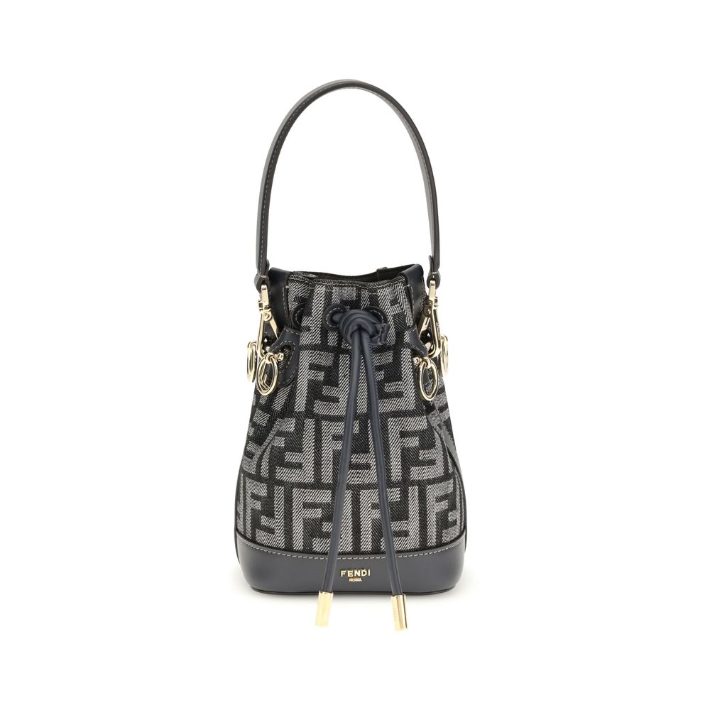 Fendi - Blue Fabric Backet Bag