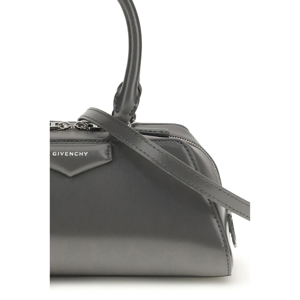 Givenchy - Gray Calf Leather Bos Taurus Handbag