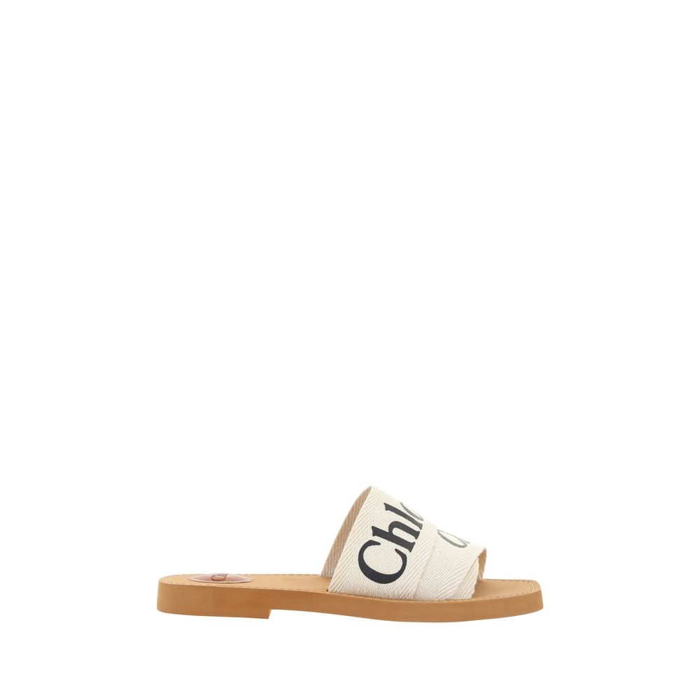 Chloé - Cotton Woody Sandals