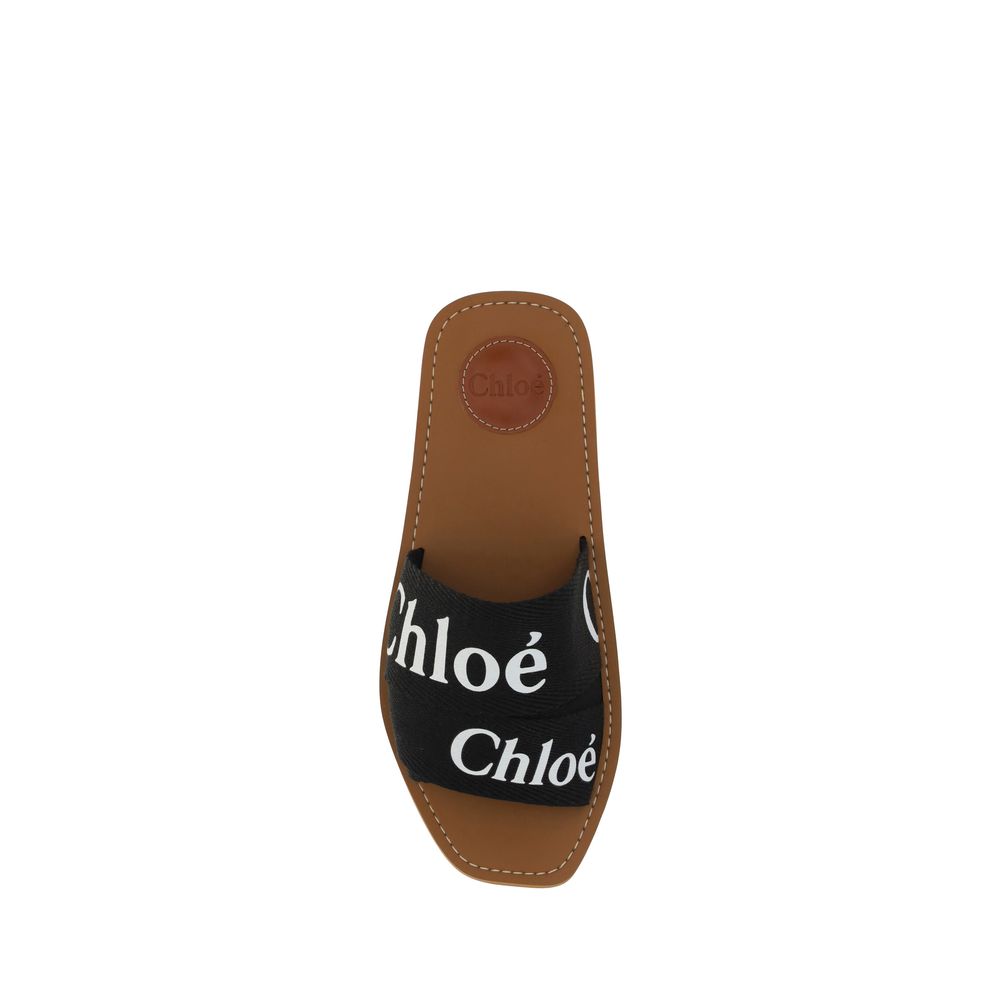 Chloé - Cotton Woody Sandals