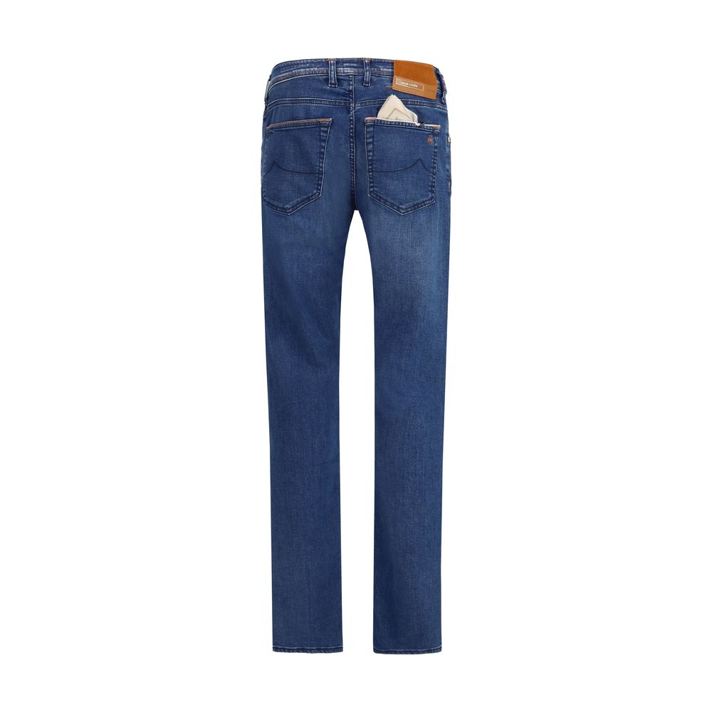 Jacob Cohen - Blue Cotton Slim Fit Jeans