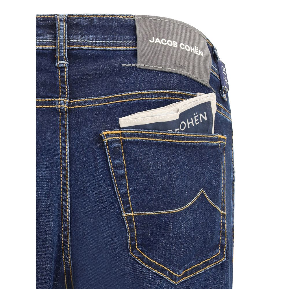 Jacob Cohen - Blue Cotton Slim Fit Jeans