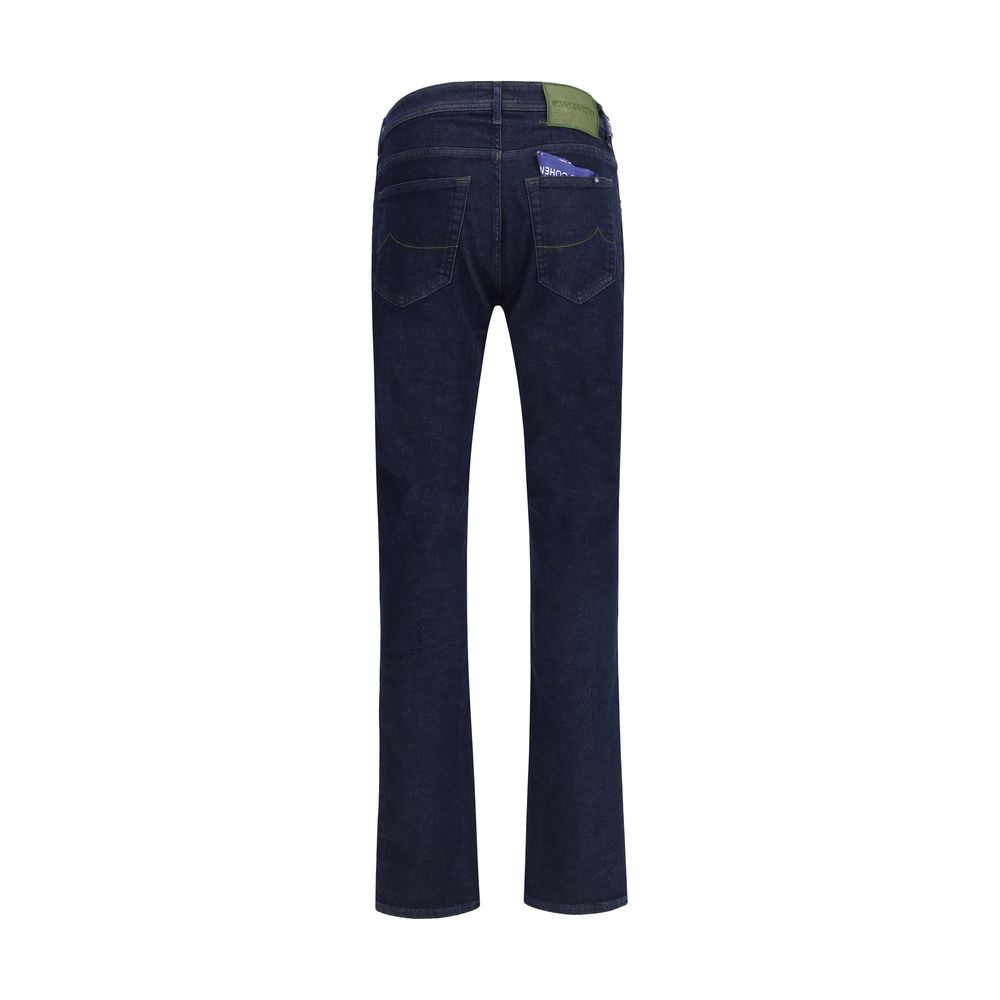 Jacob Cohen - Blue Cotton Slim Fit Jeans