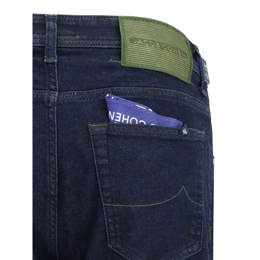 Jacob Cohen - Blue Cotton Slim Fit Jeans