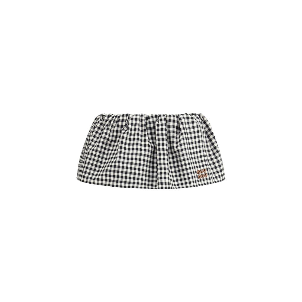 Miu Miu - Multicolor Cotton Mini Skirt
