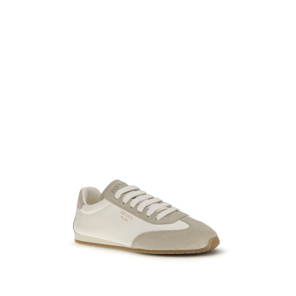 Prada - The nappa leather and suede Sneakers