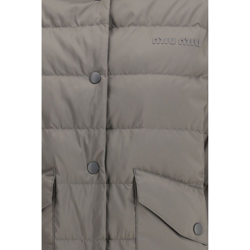 Miu Miu - The pongé tec Down Jacket
