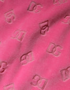 Dolce & Gabbana - Pink Logo Monogram Long Sleeve Jumpsuit  Dress