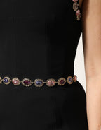 Dolce & Gabbana - Black Embellished Sheath MermaidGown Dress