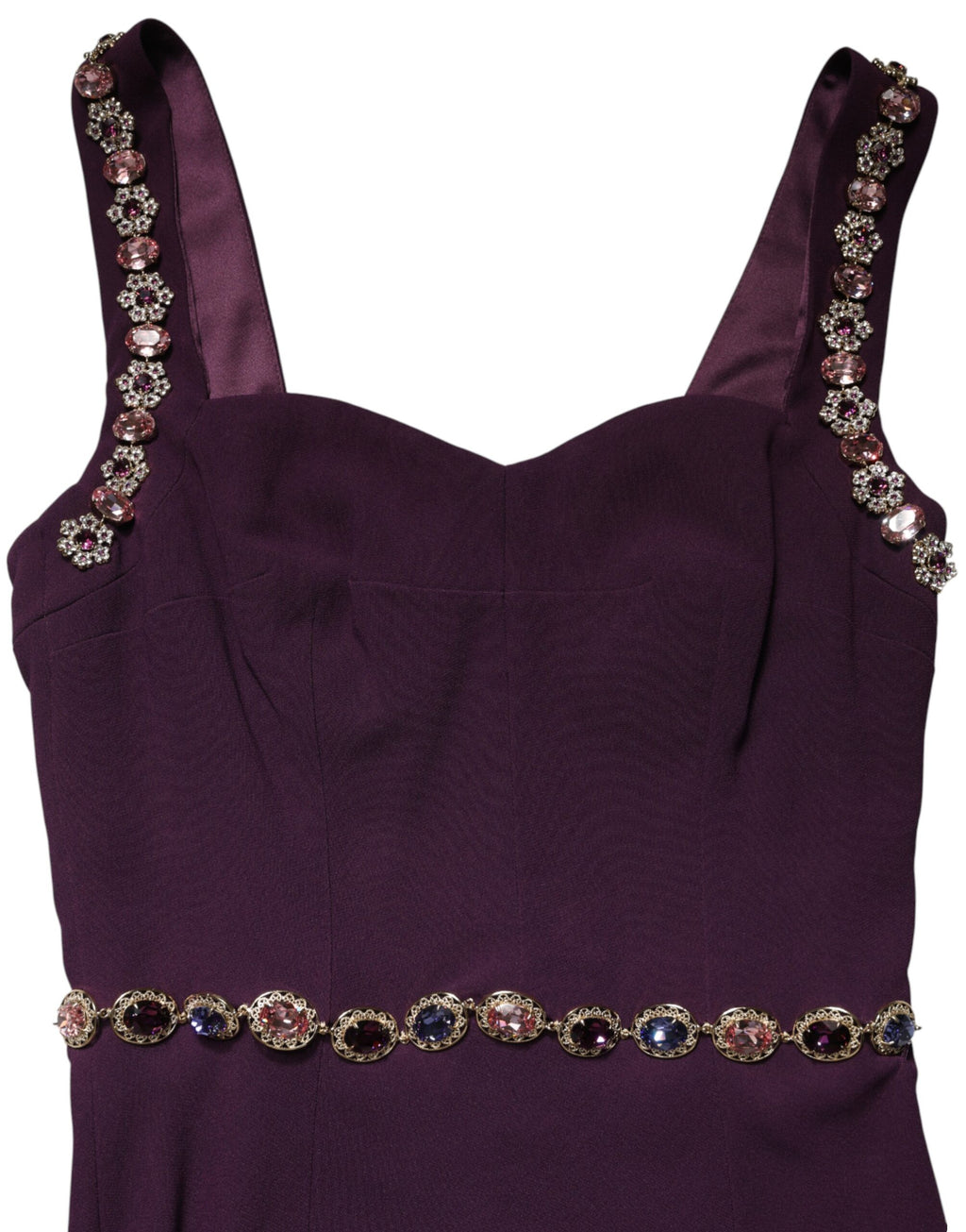 Dolce & Gabbana - Violet Embellished Sheath Mermaid Gown Dress