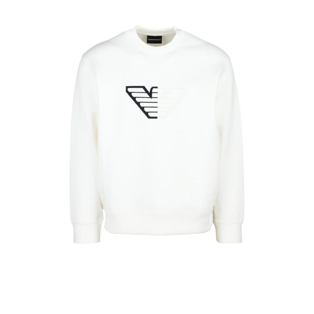 Emporio Armani - White Cotton Sweatshirt