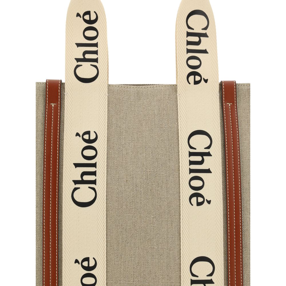 Chloé - Linen Woody Handbag