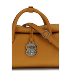 Zanellato - Beige Calf Leather Bos Taurus Shoulder Bag