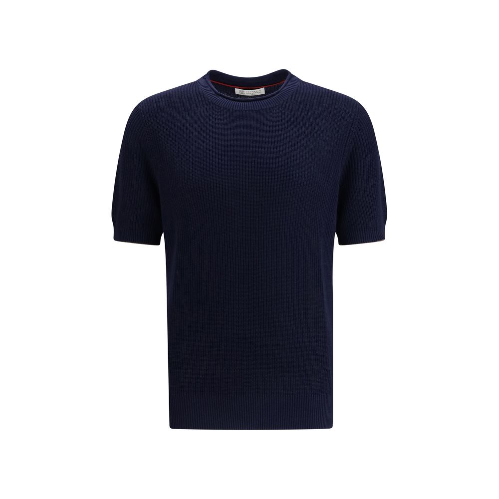 Brunello Cucinelli - Blue Linen T-Shirt